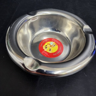 ที่เขี่ยบุหรี Ashtray ทำจากแสตนเลส เส้นผ่าศูนญ์กลาง 12 cm ถอดล้างทำความสะอาดได้ง่าย