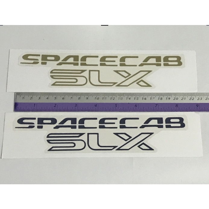 สติ๊กเกอร์แบบดั้งเดิม ติดฝาท้าย ISUZU TFR SPACECAB SLX sticker ติดรถ แต่งรถ อีซูซุ สติกเกอ สติกเกอร์