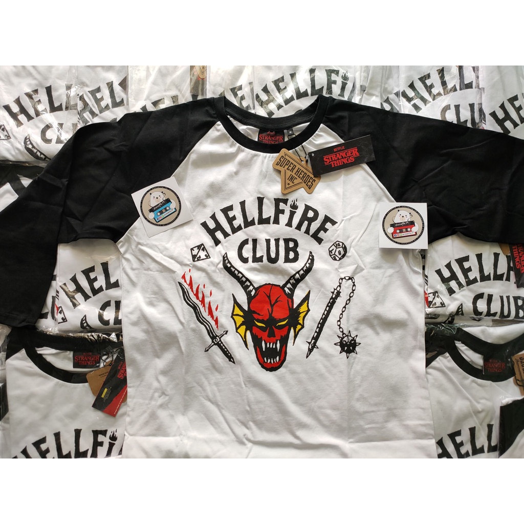 🔥แท้100% พร้อมส่ง เสื้อ Stranger Things - Hellfire Club Unisex มือหนึ่ง ของแท้100%