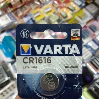 ถ่านรีโมท Varta CR1616 Lithium 3V แพคเดี่ยว จำนวน 1ก้อน ของแท้ แบรนด์เยอรมัน