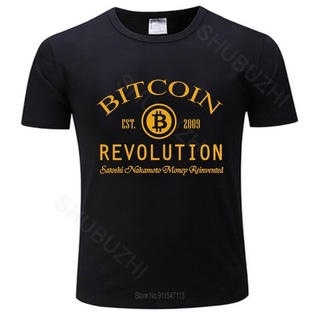 [S-5XL] Gildan เสื้อยืดลําลอง ผ้าฝ้าย 100% แขนสั้น พิมพ์ลาย Bitcoin Crypto สีดํา แฟชั่นฤดูร้อน สําหรับผู้ชาย