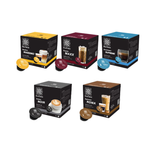 Duchess Coffee Capsule 12 แคปซูล ใช้กับเครื่องระบบ Nescafe Dolce Gusto เท่านั้น มี 5 รสชาติ ให้เลือกสรรได้ตามใจชอบ
