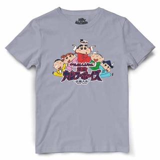 ROUND คอลูกเรือDextreme เสื้อยืดการ์ตูน ลายชินจัง-4XL