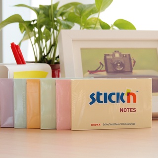 กระดาษโน้ตกาวในตัว STICKN ขนาด 3x5 นิ้ว สีพาสเทล (PC)