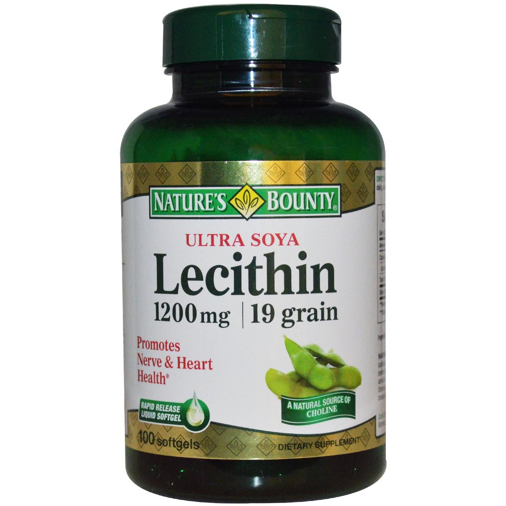 Nature's Bounty LECITHIN 1200 MG 100'S Shopee Thailand