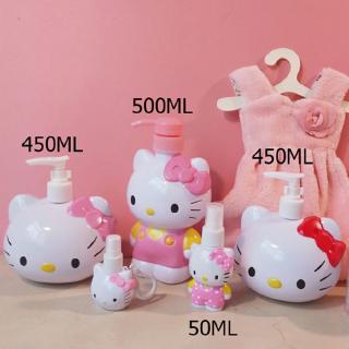 ขวดสเปรย์น้ำหอม แบบพลาสติก ลาย Hello Kitty ขวดปั๊ม ขวดเปล่า ขวดโลชั่น และอื่นๆ