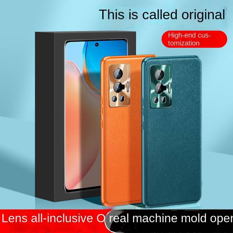 YJD เคส Vivo X70 Pro X70 Pro+ หนังผู้นําโลหะวงกลมป้องกันเคสโทรศัพท์กันกระแทก