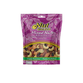 นัทวอล์คเกอร์ ถั่วรวมผสมผลไม้แห้ง 500 ก. Nut Walker MIXED NUTS & DRIED FRUITS 500 g.