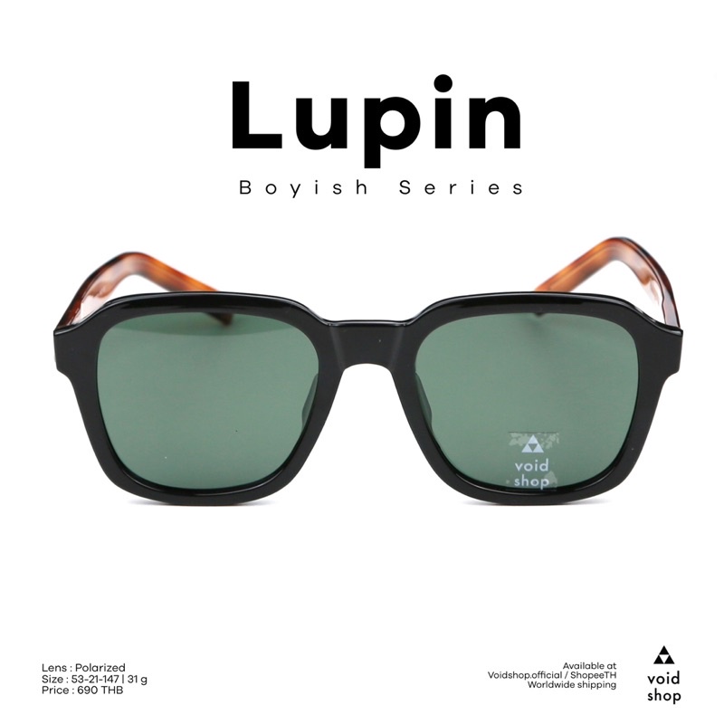 12.12 เหมาะกับผู้ชายหน้าใหญ่ 𝗟𝘂𝗽𝗶𝗻 แว่นกันแดดเลนส์ Polarized กันแดดได้จริง 100% จาก 𝗩𝗼𝗶𝗱𝘀𝗵𝗼𝗽 𝗩𝗼𝗶𝗱𝗲𝘆𝗲𝘄𝗲𝗮𝗿