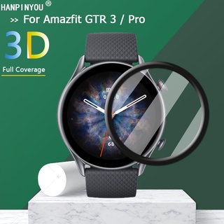 For Amazfit GTR 3 / GTR3 Pro Smart Watch Ultra Clear Full Cover 3D Curved Soft PMMA Film Screen Protector -Not Tempered Glass