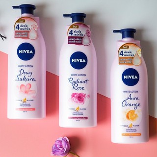 นีเวีย โลชั่น ดิวอี้ ซากุระ ไวท์ 525 มล. NIVEA Dewy Sakura White lotion 525 ml. 8850029031385