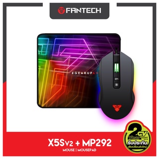 FANTECH รุ่น X5s (Zeus) V.2Optical Macro Key RGB GamingMouse เมาส์เกมมิ่ง ตั้งมาโครคีย์ได้ปรับ DPI 200 - 7200