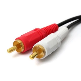 สายสัญญาณเสียง (สาย Audio) Gold Plated 2RCA to 2RCA Cable RCA Audio Cable AV Cable ( 1.5M 3M 5M 10M ) for DVD TV CD