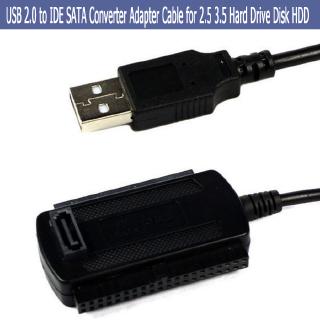 USB 2.0 to IDE SATA อะแดปเตอร์สายเคเบิ้ลสำหรับ 2.5 3.5 Hard Drive Disk HDD