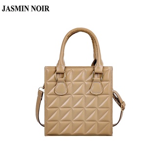 Jasmin Noir กระเป๋าถือกระเป๋าสะพายไหล่แฟชั่นสําหรับสตรีหนัง Pu ขนาดเล็ก Tote