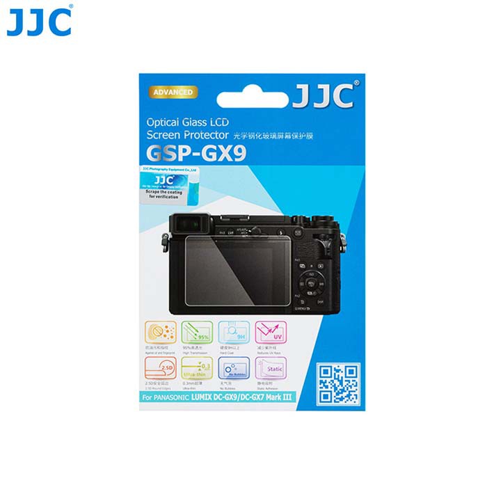 JJC GSP-G9 สําหรับ Panasonic Lumix DC-G9 กระจกนิรภัยป้องกันหน้าจอกล้อง