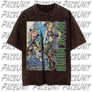 【ใหม่】เสื้อยืด พิมพ์ลายอนิเมะ Jolyne CUJOH JoJos Bizarre Adventure สไตล์วินเทจ สําหรับผู้ชาย และผู้หญิง