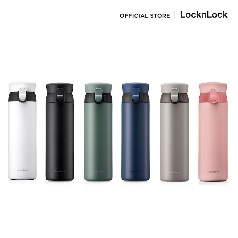 LocknLock ขวดน้ำเก็บอุณหภูมิ Wanna Be One Touch Tumbler ความจุ 450 ml. รุ่น LHC3240