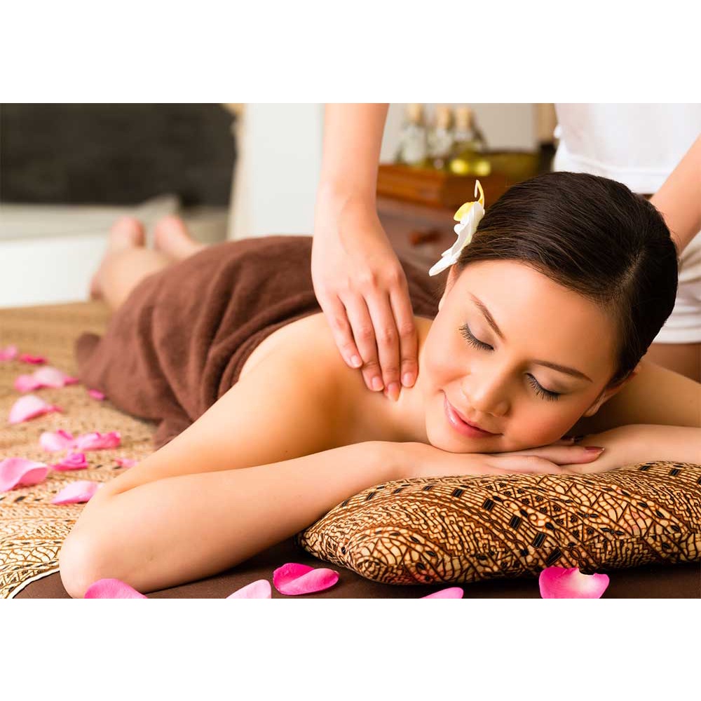 โปสเตอร์ภาพนวดแผนไทย นวดสปา อโรม่า ผ่อนคลาย Thai Massage  ขนาด A3 (แนวนอน 200g.)  P-108MS