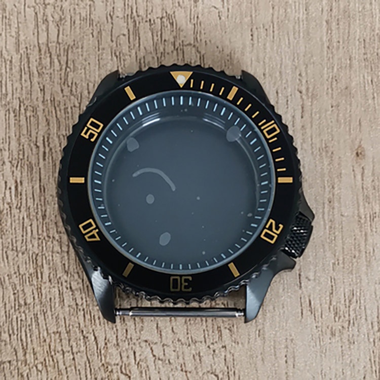 เคสนาฬิกาข้อมือ PVD สเตนเลส สีดํา อุปกรณ์เสริม แบบเปลี่ยน สําหรับ NH35 36 Movement