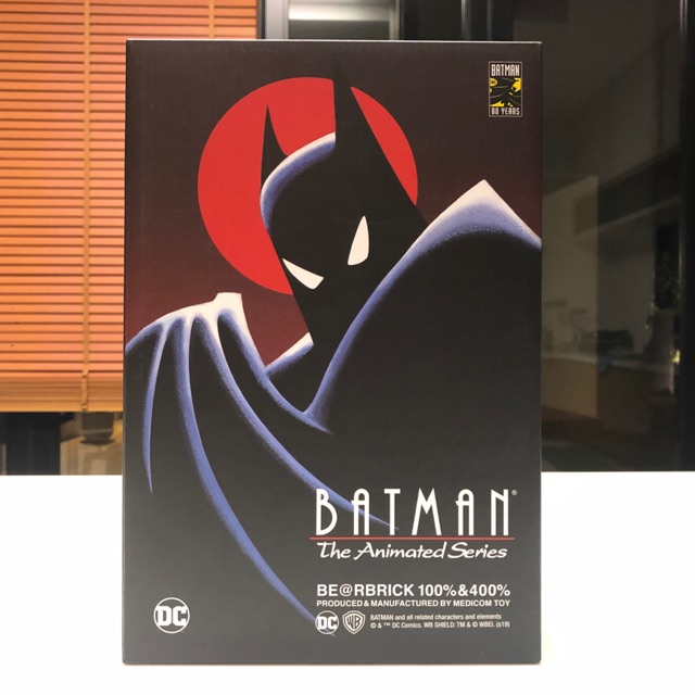 Bearbrick Batman Animated 400%+100%(New Unbox)