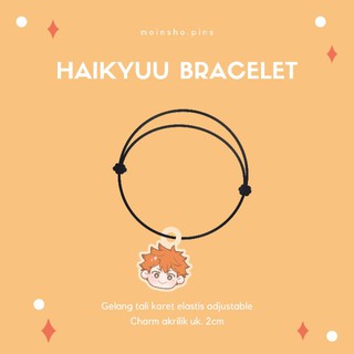 สร้อยข้อมือ สายคล้องคอ ลายการ์ตูนอนิเมะ Haikyuu Fanmerch