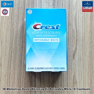 Crest® 3D Whitestrips Dental Whitening Kit Noticeably White 10 Treatments แผ่นฟอกฟันขาว