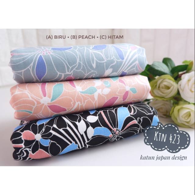 KATUN [KTN 423] ผ้าคอตตอนดีไซน์ญี่ปุ่น - กว้าง 1.50 - ราคาต่อ 0.5m