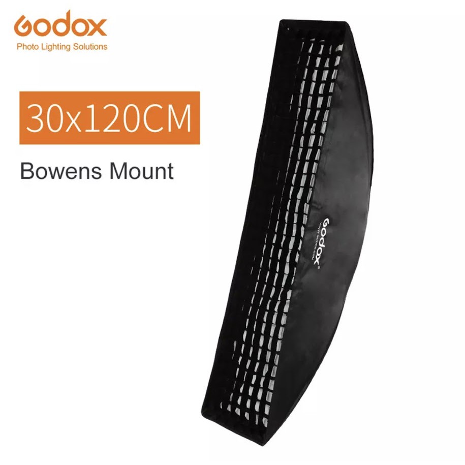 พร้อมส่ง Godox 30x120 ซม.รังผึ้งรังผึ้ง Softbox สำหรับถ่ายภาพสตูดิโอ Strobe แฟลช softbox Bowens Moun