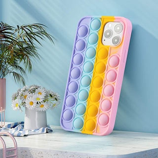 ป๊อปอิท Pop It เคส-Xiaomi Redmi 8 8A 9 9C 10T Pro 10 Pro 11 Lite 8 Pro Relive Stres Fidget Push Bubble Toys Soft Silicone Casing