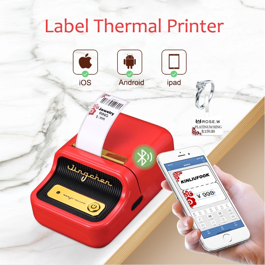 【XP-480B】A6 Thermal Printer Shipping Label Printer Air WayBill Barcode ...