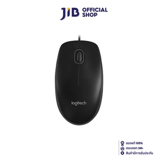 LOGITECH  MOUSE (เมาส์) USB B100 (BLACK)