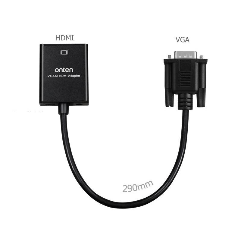 Onten otn-5138s vga to hdmi adapter with audio