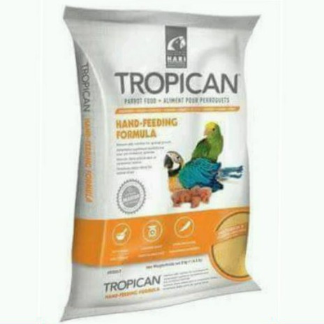 Tropican 2kg. อาหารลูกป้อนสำหรับนกทุกสายพันธุ์