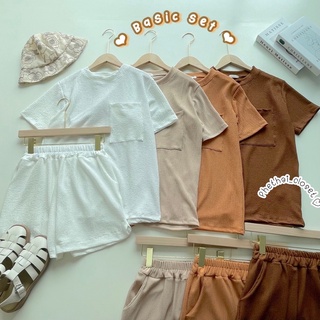 *New*♡Basic set♡เซทเสื้อ+กางเกงขาสั้นสไตล์everyday look🍁