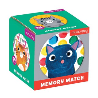 Mudpuppy – Cat’s Meow Mini Memory Match Game เกมจับคู่ภาพแบบพกพา ลายแมวเหมียว