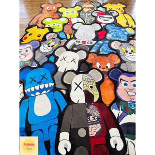 (สินค้าพร้อมส่ง)พรมตกแต่งบ้านขนาด60*120 พรมแบร์บริค พรมเช็คเท้า Bearbrick ติดผนัง ติดประตู ปูพื้น ใช้ได้ทุกรูปแบบ