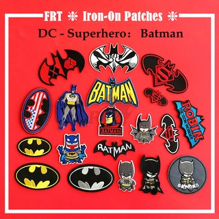 Dc - Super Hero : Batman แผ่นแพทช์ปักลาย 1 ชิ้นสําหรับตกแต่งเสื้อผ้า