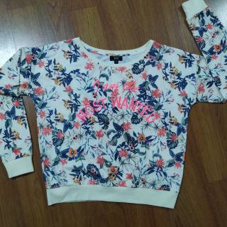เสื้อยืดแขนยาว ลายดอก