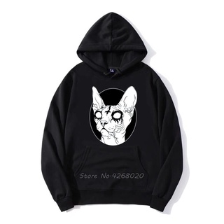 Yttq เสื้อกันหนาวมีฮู้ด ลายแมว Sphynx Cat I Goth Death ของขวัญวันเกิด สําหรับผู้ชาย