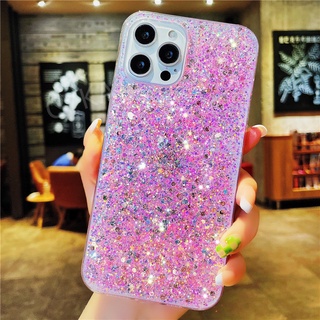 เคสโทรศัพท์ OPPO Reno6 Z 5G Reno 6 Pro 5G 6Z Reno 5 Pro Case Solid Bling Glitter Star Space TPU Soft Case OPPO Reno6Z Reno5