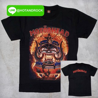 เสื้อยืดเนื้อ Cotton 💯 สัมผัสนุ่ม เบาสบาย MOTORHEAD สีดำ