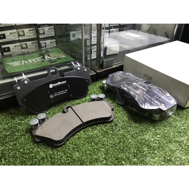 ผ้าเบรค เบรคหน้า Cayenne 17Z  GoodBrake เกรดเซรามิก 700 องศา