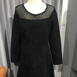 เดรสสีดำ ผ้ามีน้ำหนัก size xl