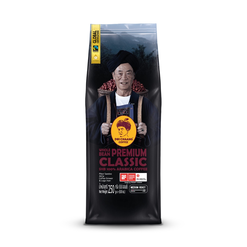 *FLASH SALE*exp:/2027 กาแฟดอยช้าง คั่วกลาง 1 ถุง อาราบิก้า- Premium Classic เมล็ดกาแฟดอยช้าง 100% กลิ่มหอมกลมกล่อม
