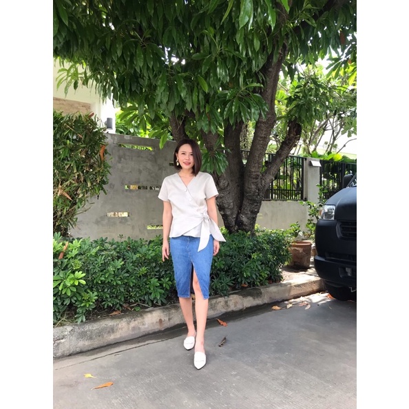 Virin_Clothing เสื้อลินิน รุ่น V-cover ราคา ถูกที่สุด ดีลบีเคเค แกลเลอรีภาพที่ 4