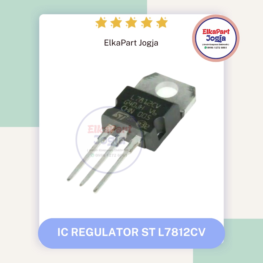 IC REGULATOR ST L7812CV L7812 7812 LM LM7812 ทรานซิสเตอร์ 12 โวลต์