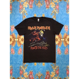 ผ้าฝ้าย 100%🎸IRON MAIDEN เสื้อวง Iron Maiden สินค้านำเข้า ลิขสิทธิ์แท้S-3XL