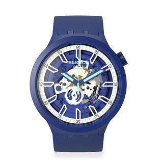 Swatch นาฬิกาผู้ชาย ISWATCH BLUE รุ่น SB01N102