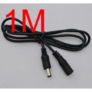 เสียบสายชายกับหญิง 5.5mm x 2.1mm Plug Cable Male to Female 5V 6V 9V 12V Single Color LED Strip LCD CCTV DC Power Adapter Extension  Supply 1M 3M 5M 10M Meter 100CM 300CM 500CM 1000CM